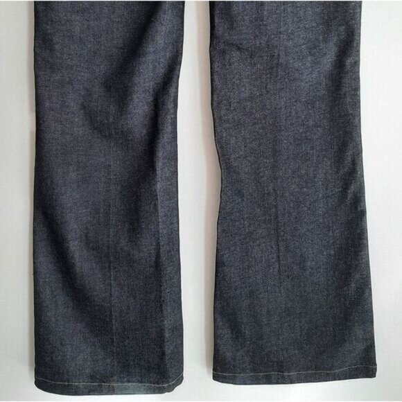 ZARA Bootcut Leg Rhinestone Pocket Jeans Mid-Rise Blue Denim Sz 8 - Picture 7 of 9